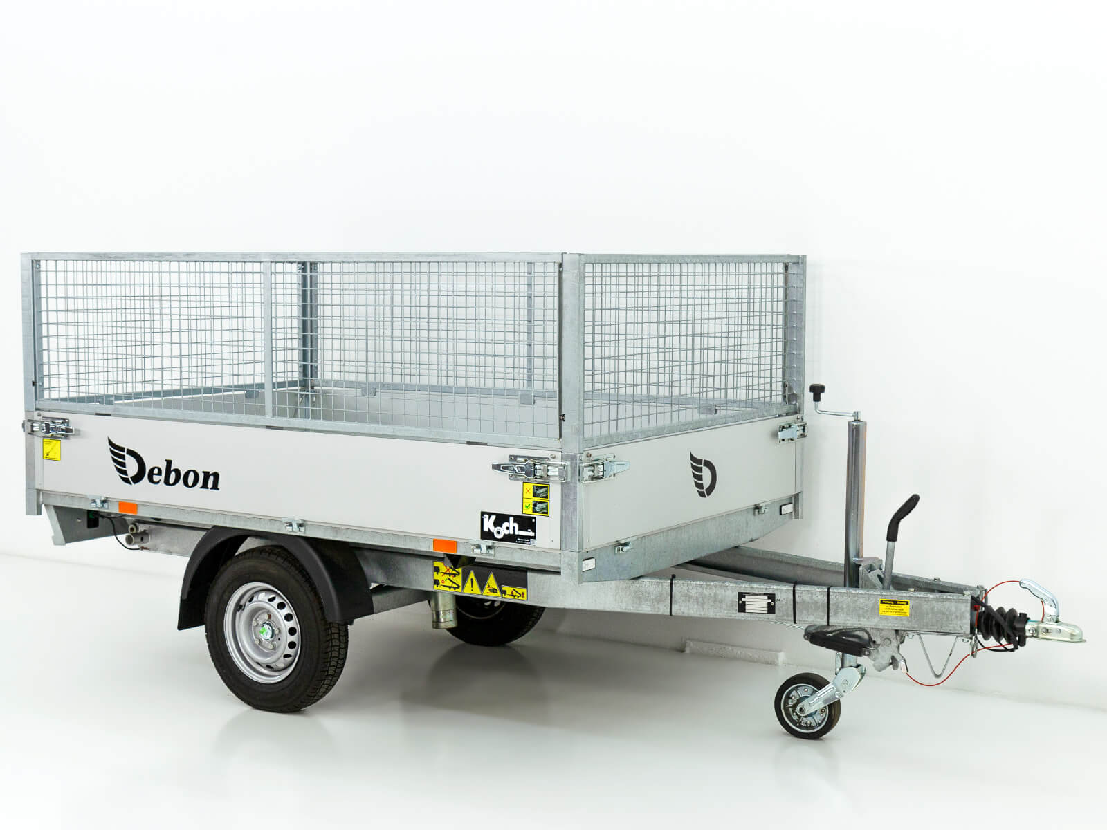 Debon Heckkipper 150x250cm 1,3t | E-Pumpe | Gitter 60 cm-Neu
