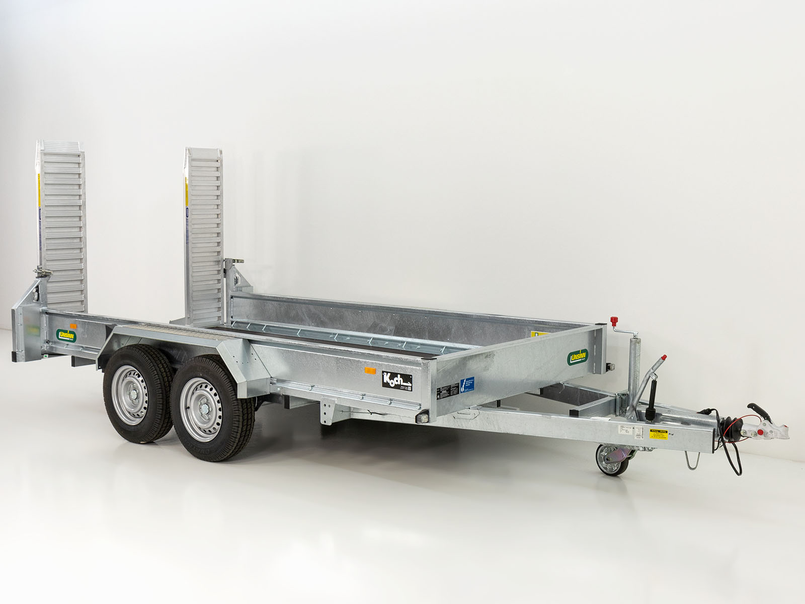 Unsinn Baumaschinenanhänger UBA 166x366cm 3,0t | Schwenk-Rampen-Neu