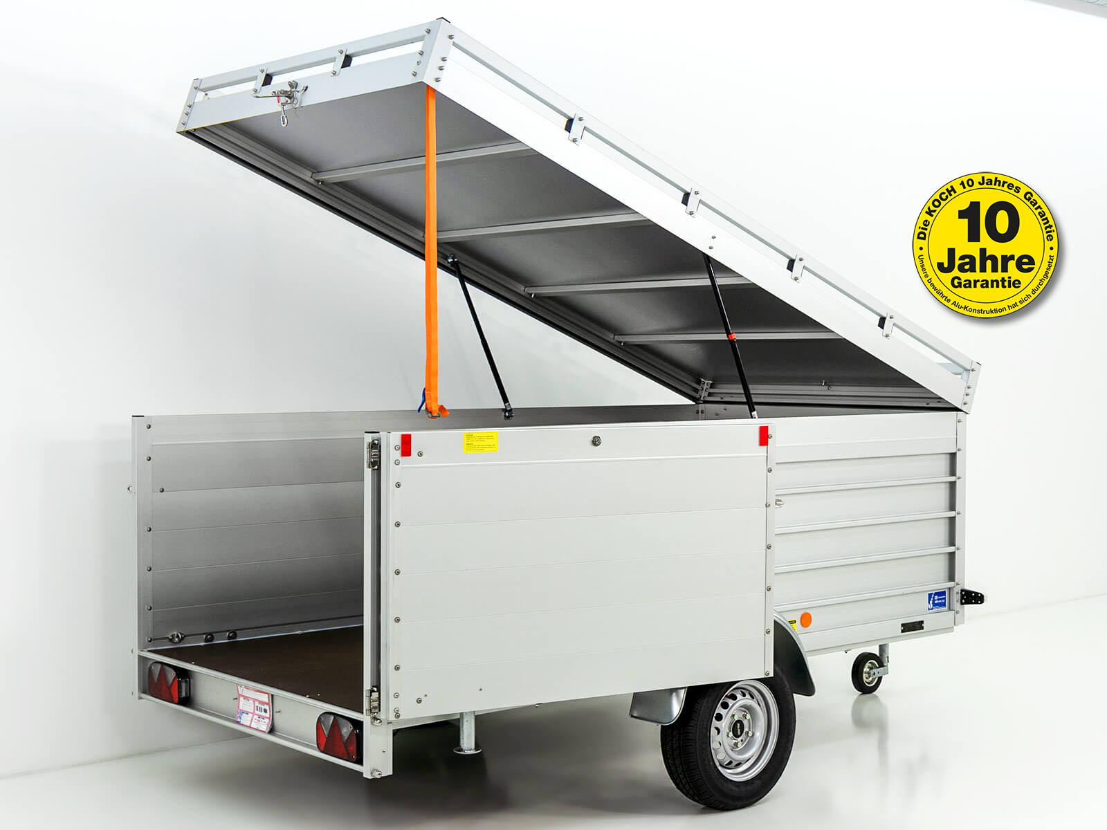 Deckelanhänger 150x300cm Höhe: 95cm 750kg | Typ U7 | Seitentür - Neu